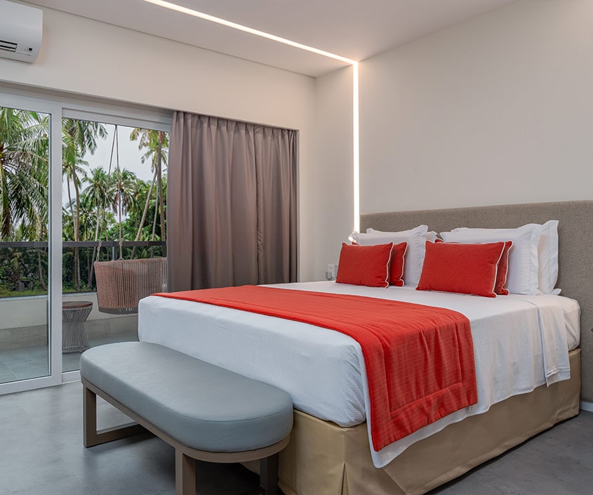 Imagem mostrando o conforto do apartamento Garden Suite.